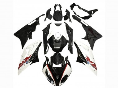 2017-2018 White Glossy Black BMW S1000RR Motorcycle Fairings UK Stores