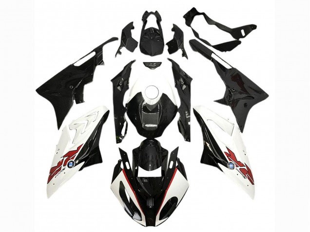 2017-2018 White Glossy Black BMW S1000RR Motorcycle Fairings UK Stores