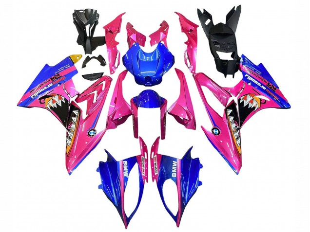 2017-2018 Pink Blue Yellow Shark BMW S1000RR Motorcycle Fairings UK Stores