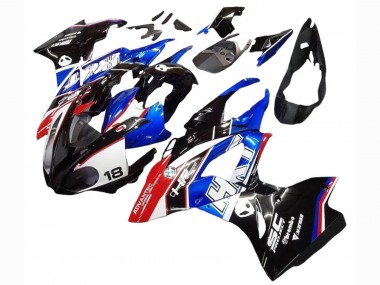 2017-2018 White Blue Red Glossy Black BMW S1000RR Motorcycle Fairings Kits UK Stores