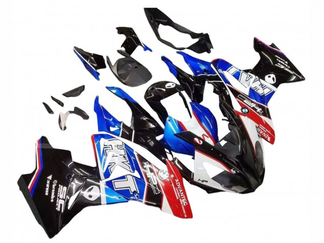 2017-2018 White Blue Red Glossy Black BMW S1000RR Motorcycle Fairings Kits UK Stores