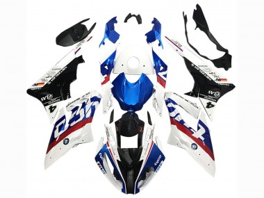 2017-2018 White Blue Red Glossy Black Tyco BMW S1000RR Motorcycle Fairings UK Stores