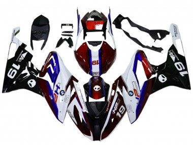 2017-2018 White Red Blue Black BMW S1000RR Motorcycle Fairings UK Stores