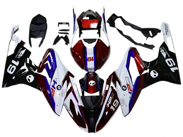 2017-2018 White Red Blue Black BMW S1000RR Motorcycle Fairings UK Stores