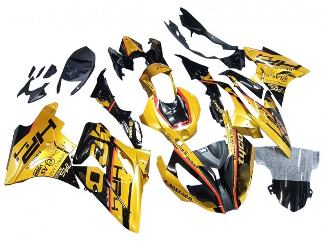 2017-2018 Gold Black Tyco BMW S1000RR Motorcycle Fairings UK Stores