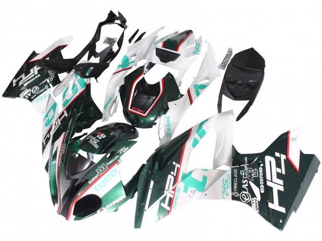 2017-2018 White Green BMW S1000RR Motorcycle Fairings UK Stores
