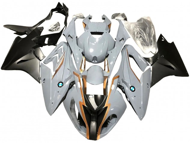 2017-2018 Nardo Grey Matte Black BMW S1000RR Motorcycle Fairings UK Stores