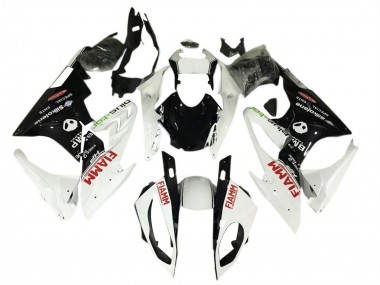 2017-2018 White Black Fiamm BMW S1000RR Motorcycle Fairings UK Stores