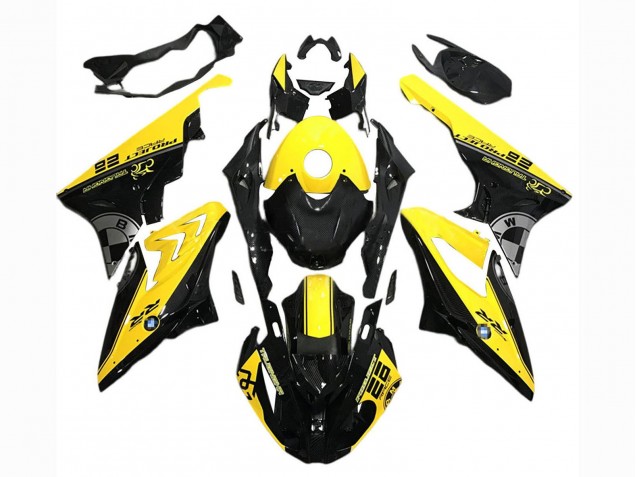 2017-2018 Yellow Black BMW S1000RR Motorcycle Fairings UK Stores