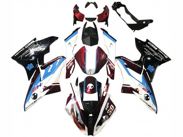 2015-2016 White Red Blue Glossy Black BMW S1000RR Bike Fairings UK Stores