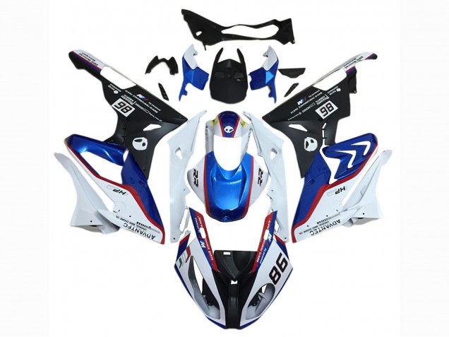 2015-2016 White Red Blue Matte Black BMW S1000RR Motorcycle Fairing Kits UK Stores
