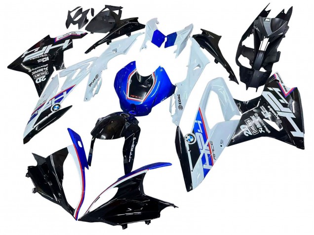 2015-2016 White Blue Glossy Black BMW S1000RR Motorcycle Fairing Kits UK Stores