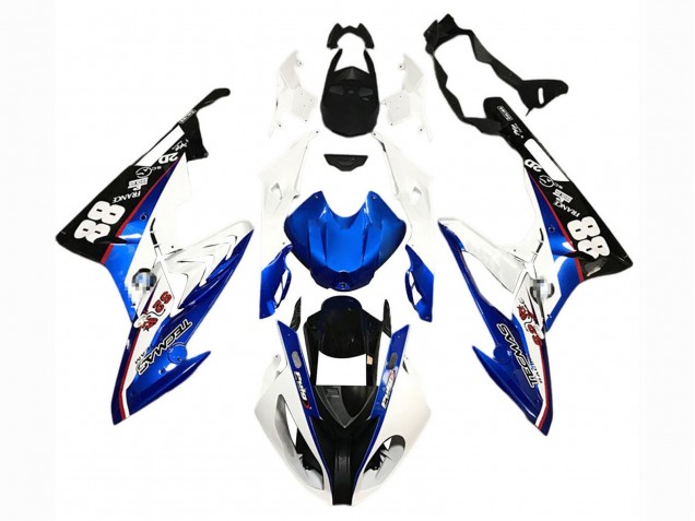 2015-2016 White Blue Black 88 BMW S1000RR Motorcycle Fairings UK Stores