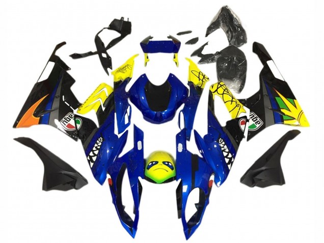 2015-2016 Yellow Blue Black Shark BMW S1000RR Motorcycle Fairing UK Stores