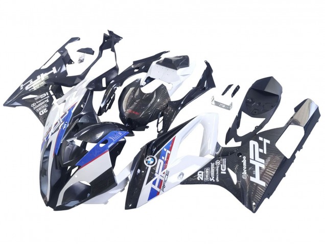 2015-2016 White Blue Black Carbon Fiber BMW S1000RR Motorcycle Fairings UK Stores