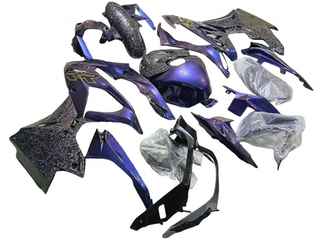 2015-2016 Gradient Puple Blue Forged Carbon Fiber BMW S1000RR Motorcycle Fairings UK Stores