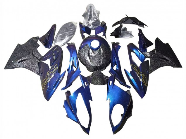 2015-2016 Gradient Puple Blue Forged Carbon Fiber BMW S1000RR Motorcycle Fairings UK Stores