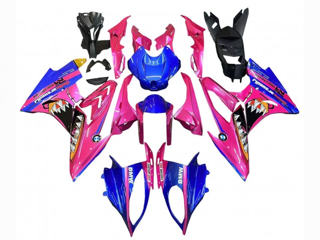 2015-2016 Pink Blue Shark BMW S1000RR Motorcycle Fairings UK Stores