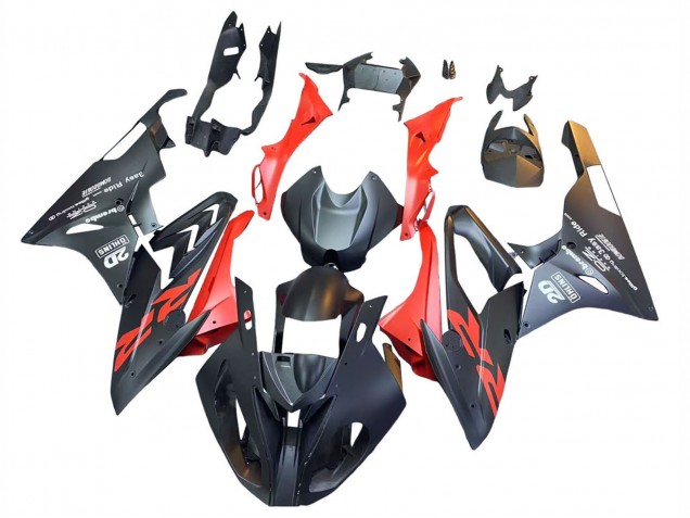 2015-2016 Matte Black Red BMW S1000RR Motorcycle Fairings UK Stores