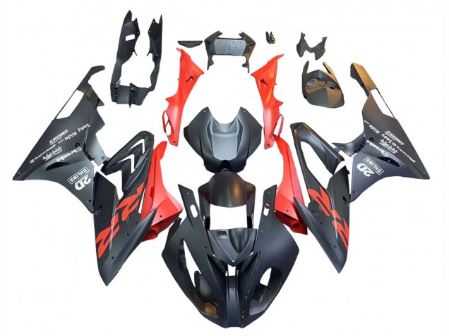 2015-2016 Matte Black Red BMW S1000RR Motorcycle Fairings UK Stores