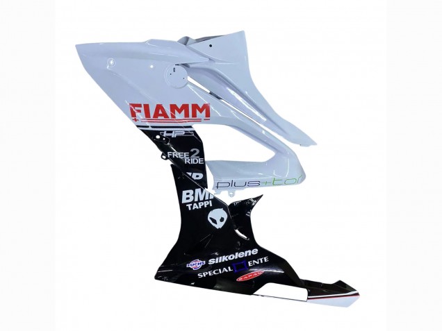 2015-2016 White Glossy Black Fiamm BMW S1000RR Motorcycle Fairings UK Stores