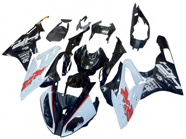 2015-2016 White Glossy Black BMW S1000RR Motorcycle Fairings UK Stores