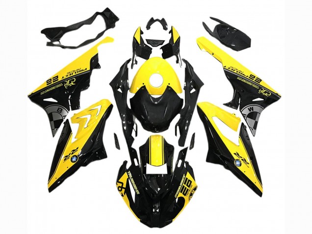 2015-2016 Yellow Black BMW S1000RR Motorcycle Fairings UK Stores