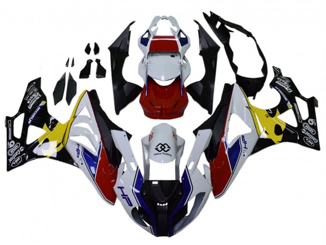 2009-2014 White Red Yellow Black Castrol BMW S1000RR Motorcycle Fairings UK Stores