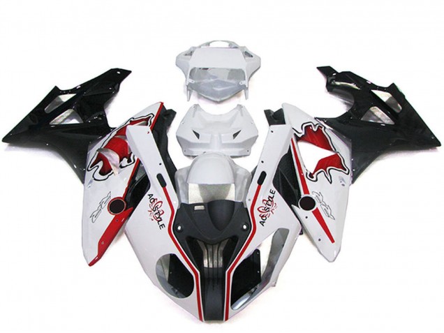 2009-2014 White Red Glossy Black BMW S1000RR Bike Fairings UK Stores