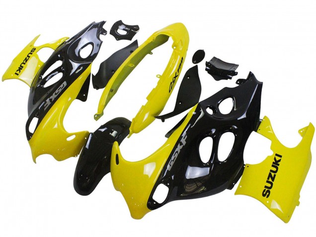 2004-2006 Glossy Black Yellow Suzuki GSX600F/GSX750F Motorcycle Fairings UK Stores