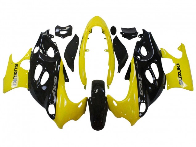 2004-2006 Glossy Black Yellow Suzuki GSX600F/GSX750F Motorcycle Fairings UK Stores