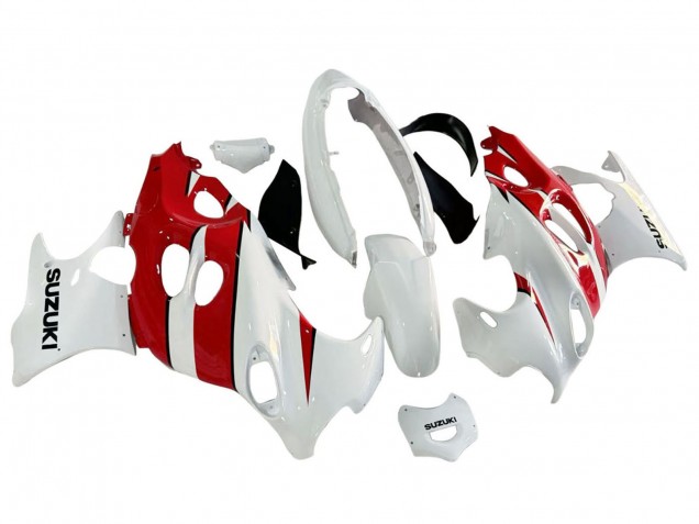 2004-2006 White Red Suzuki GSX600F/GSX750F Motorcycle Fairings UK Stores