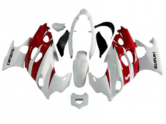 2004-2006 White Red Suzuki GSX600F/GSX750F Motorcycle Fairings UK Stores