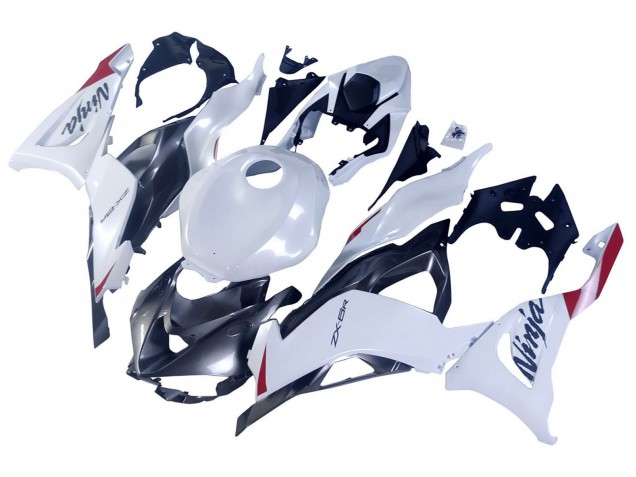 2023-2025 Pearl White Black Red Kawasaki ZX6R Motorcycle Fairings UK Stores