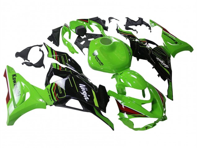 2023-2025 Green Black Kawasaki ZX6R Motorcycle Fairings UK Stores