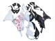 2023-2025 Black White with Flower Kawasaki ZX6R Motorcycle Fairings UK Stores