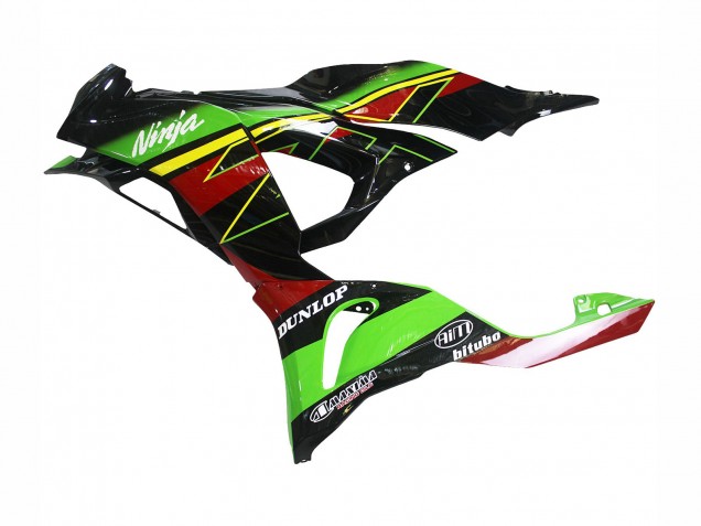2023-2025 Green Black Red Yellow Dunlop Kawasaki ZX6R Motorcycle Fairings UK Stores