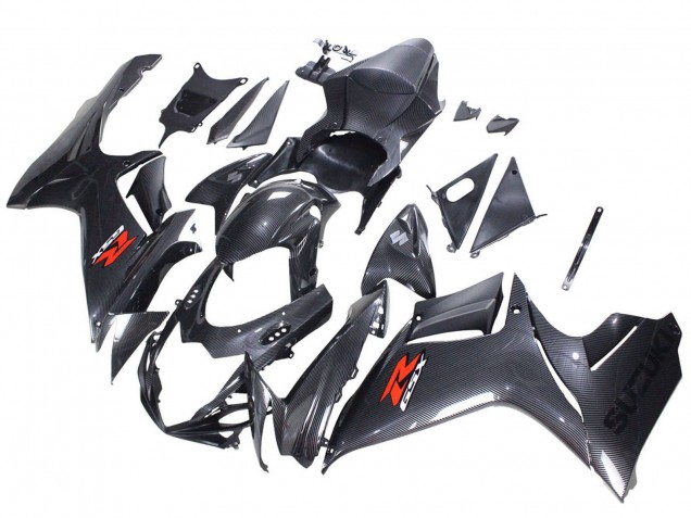 2011-2024 Black Carbon Fiber Red Suzuki GSXR 600 / GSXR 750 Motorcycle Fairings UK Stores