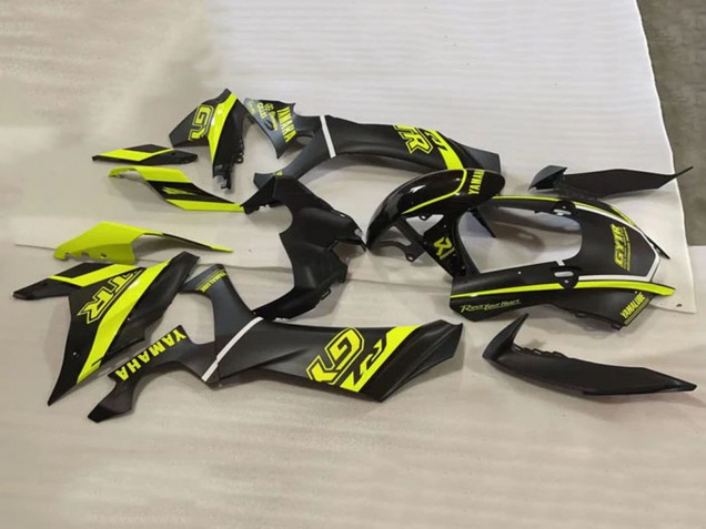 2020-2025 Glossy Black Fluorescent Yellow Yamaha YZF 1000 R1 Motorcycle Fairings UK Stores