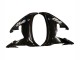 2006-2009 Glossy Black White Decals Yamaha YZF R6S Motorcycle Fairings UK Stores