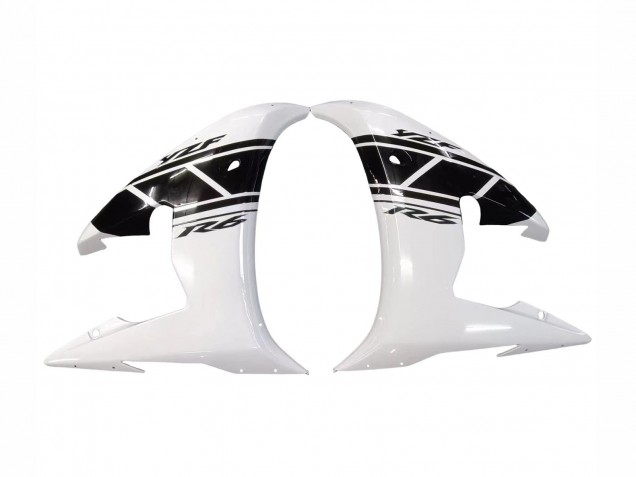 2003-2004 White Glossy Black Yamaha YZF R6 Motorcycle Fairing UK Stores