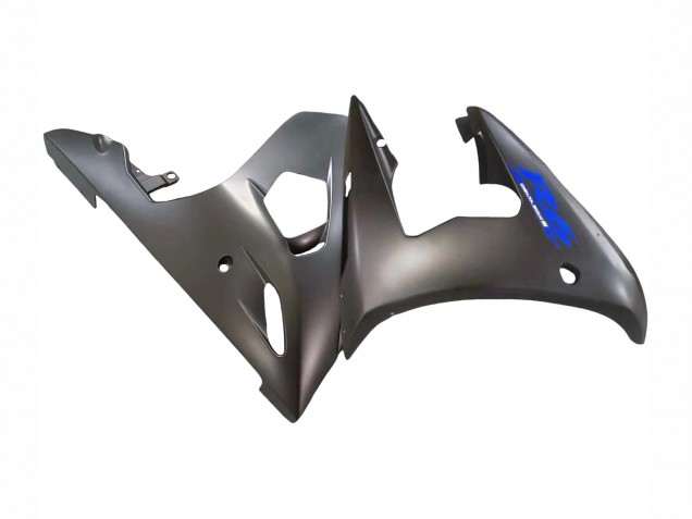 2006-2009 Matte Black Blue Yamaha YZF R6S Motorcycle Fairings UK Stores