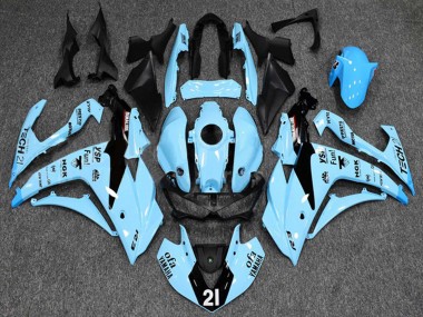 2015-2018 Light Blue Black Yamalube 21 Yamaha YZF R3/R25 Motorcycle Fairings UK Stores