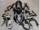 2021-2025 Glossy Black Gold Elf Snow Kawasaki ZX10R Motorcycle Fairings UK Stores