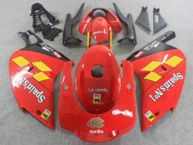 2000-2005 Red Yellow Black Spains No1 Aprilia RS125 Motorcycle Fairings UK Stores