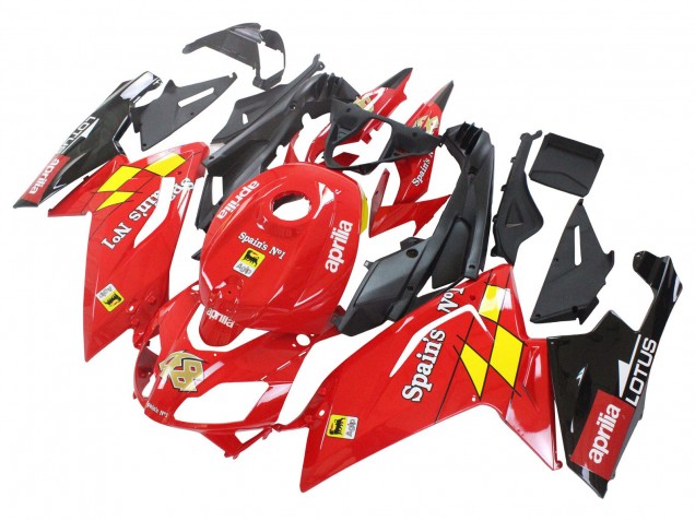 2006-2011 Red White Yellow Black Aprilia RS125 Motorcycle Fairings UK Stores