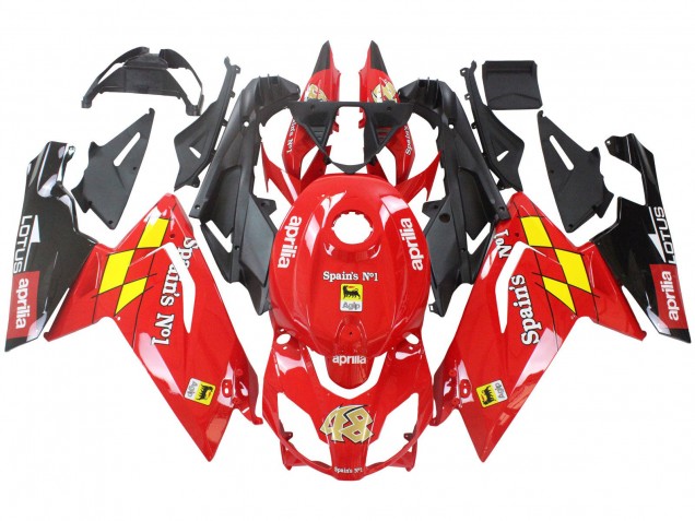 2006-2011 Red White Yellow Black Aprilia RS125 Motorcycle Fairings UK Stores