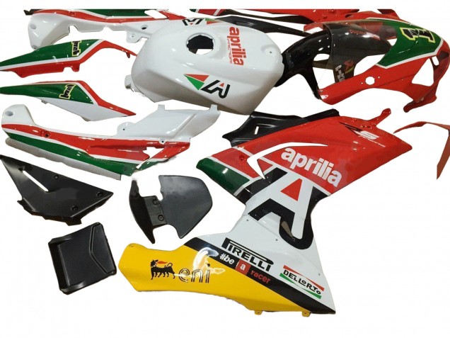 2006-2011 White Red Green Aprilia RS125 Motorcycle Fairings UK Stores
