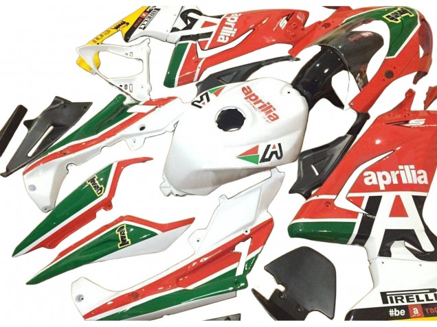 2006-2011 White Red Green Aprilia RS125 Motorcycle Fairings UK Stores