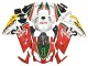 2006-2011 White Red Green Aprilia RS125 Motorcycle Fairings UK Stores
